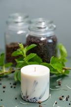 Hand-made Soy Wax Candle with Juniper Scent