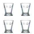 Bee Water Glasses Set of 4, 250ml