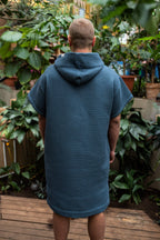 Short-Sleeve Surf Poncho - Cotton Waffle
