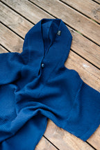 Short-Sleeve Surf Poncho - Cotton Waffle