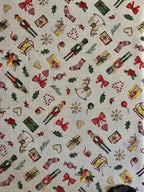 Festive Motive Christmas Story Rectangular Tablecloth