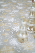 Winter Motive Snowflakes Rectangular Tablecloth