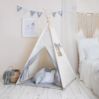 Beige & Grey Teepee Tent
