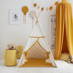 Beige-Mustard Teepee Tent