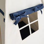 Beige-Navy Blue Teepee Tent
