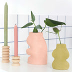 Fluxo Ceramic Vase Large - Pink