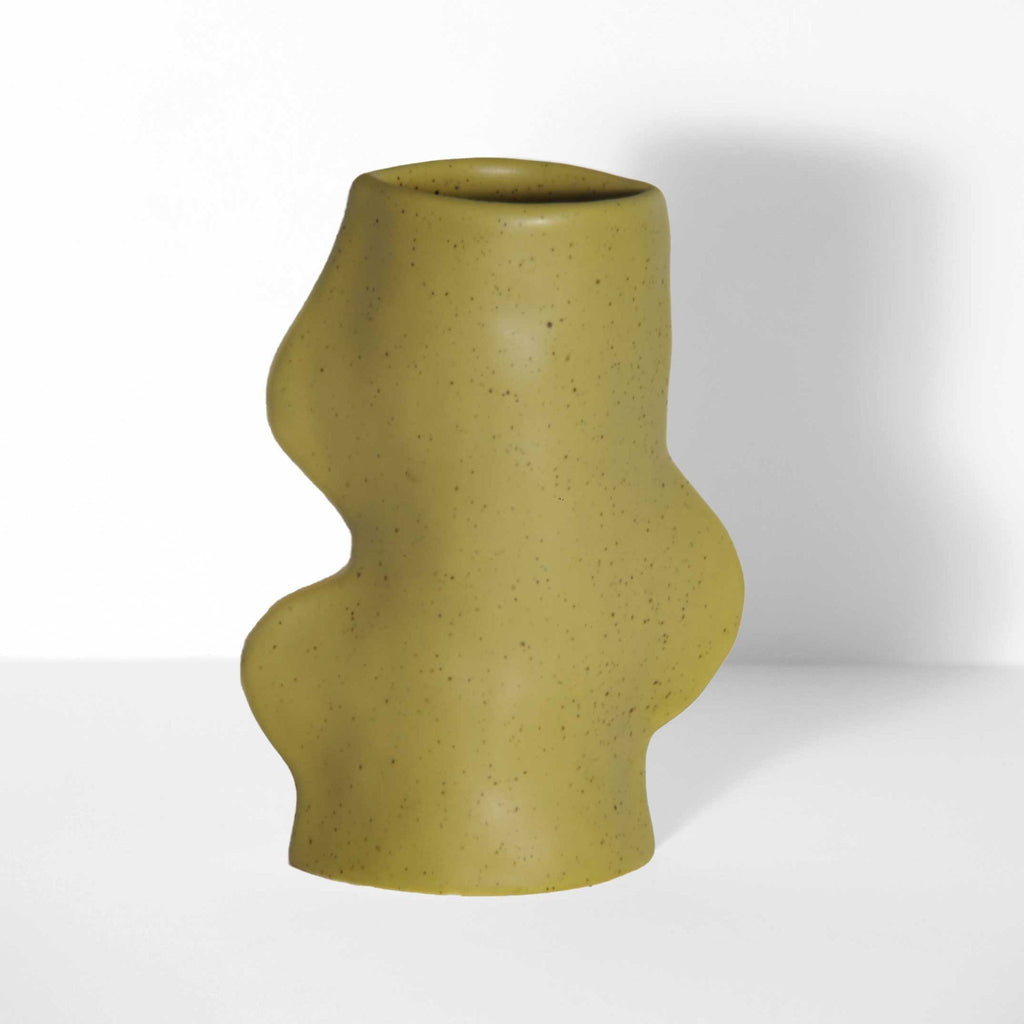 Fluxo Ceramic Vase Medium - Pistachio