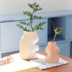 Fluxo Ceramic Vase Small - Pink