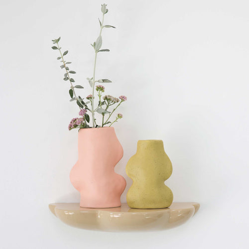 Fluxo Ceramic Vase Small - Pistachio