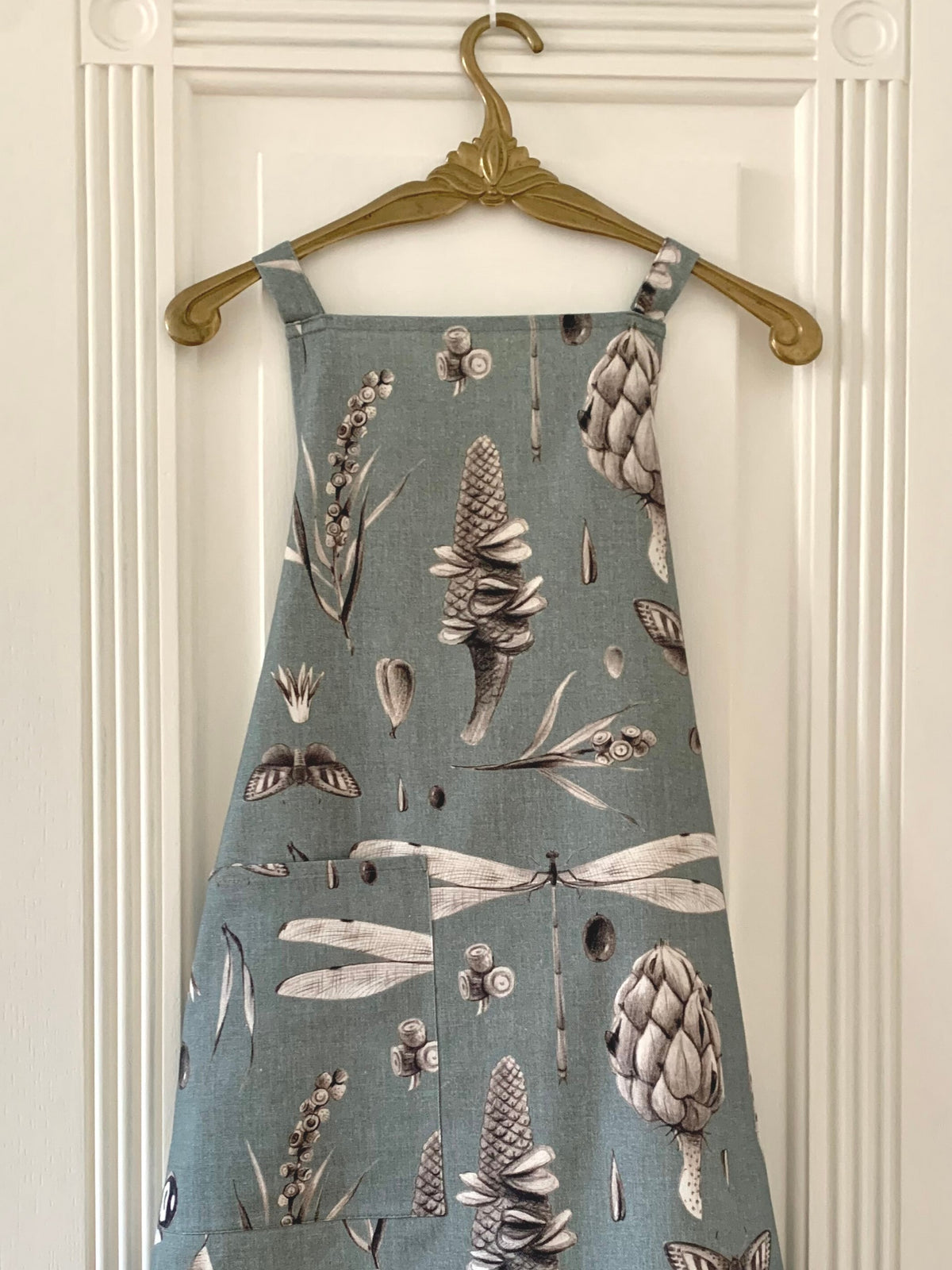Ladies' Apron - Seeds Aqua