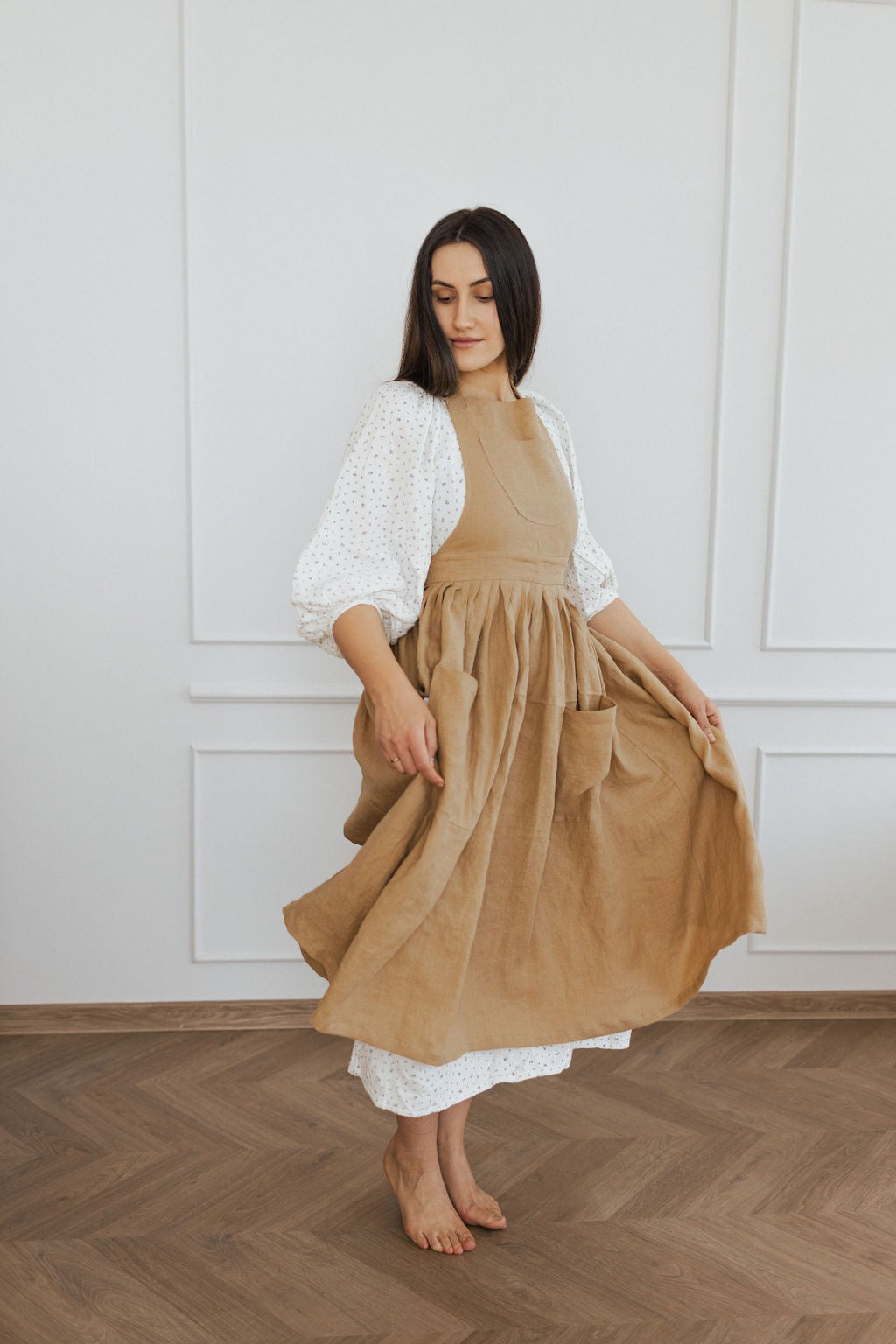 Linen Retro Apron