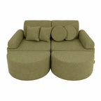 Medium Modular Sofa for Kids - Slimcord Lime Plus