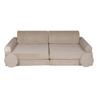 MeowBaby® Large Slimcord Premium Sofa - Ecru