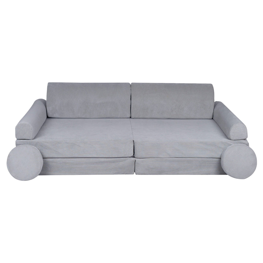 MeowBaby® Large Slimcord Premium Sofa - Gray