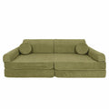 MeowBaby® Large Slimcord Premium Sofa - Lime