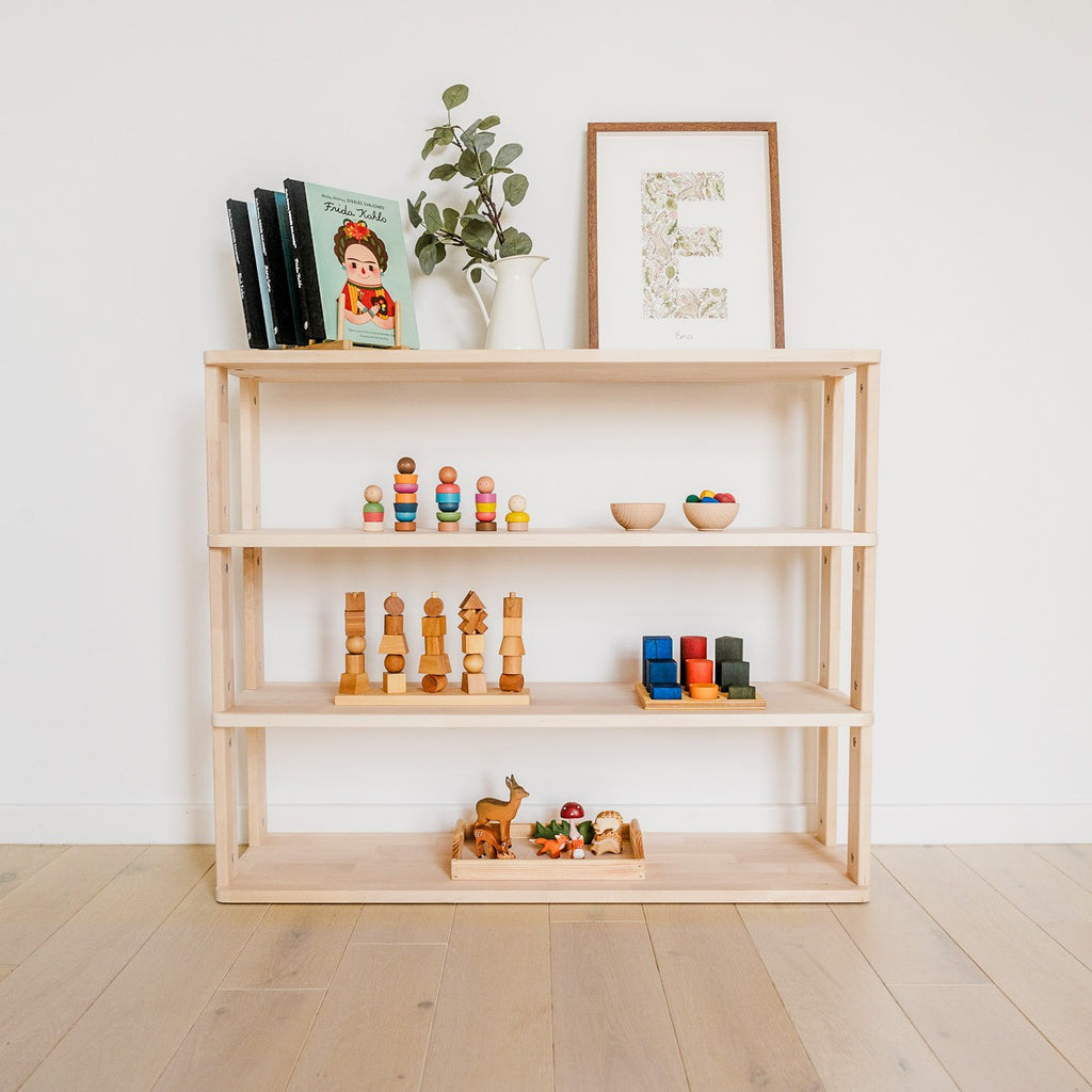 Modular Montessori Shelf Straight - 4 Shelves