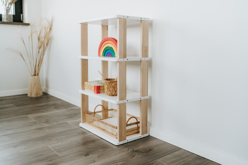 Modular Montessori Shelf Straight Mini - 4 Shelves