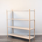 Montessori-Inspired Wooden Shelving Unit Large, 4 Shelves