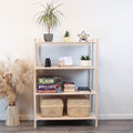 Montessori-Inspired Wooden Shelving Unit Medium, 4 Shelves
