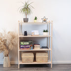 Montessori-Inspired Wooden Shelving Unit Medium, 4 Shelves