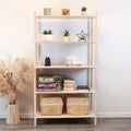 Montessori-Inspired Wooden Shelving Unit Medium, 5 Shelves