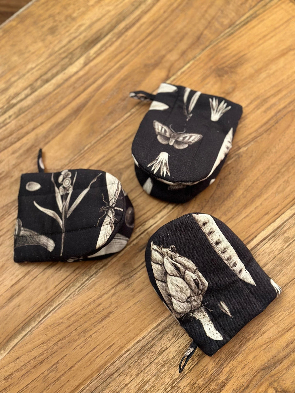 Oven Glove With Double Wool Filling - Seeds Carbon