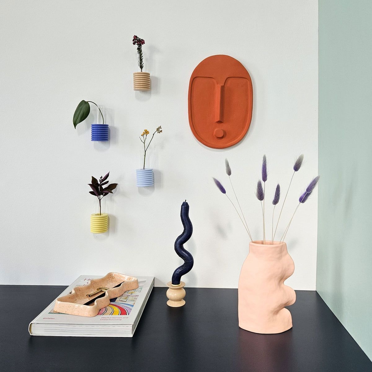 Ribble Wall Vase – Blue