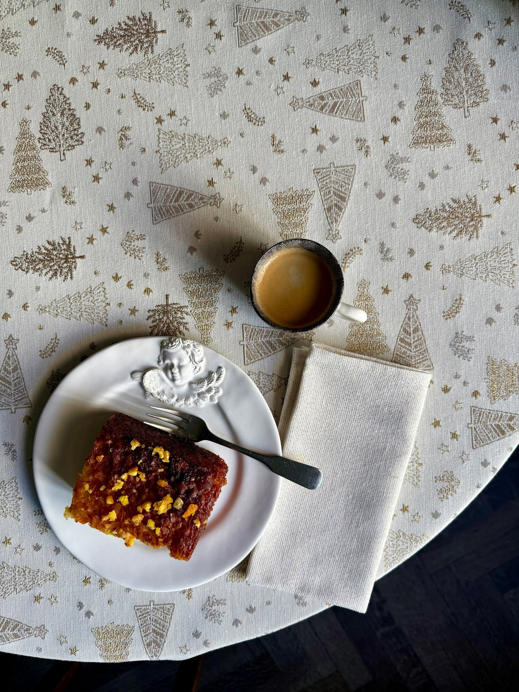 Round Tablecloth - Golden Forest