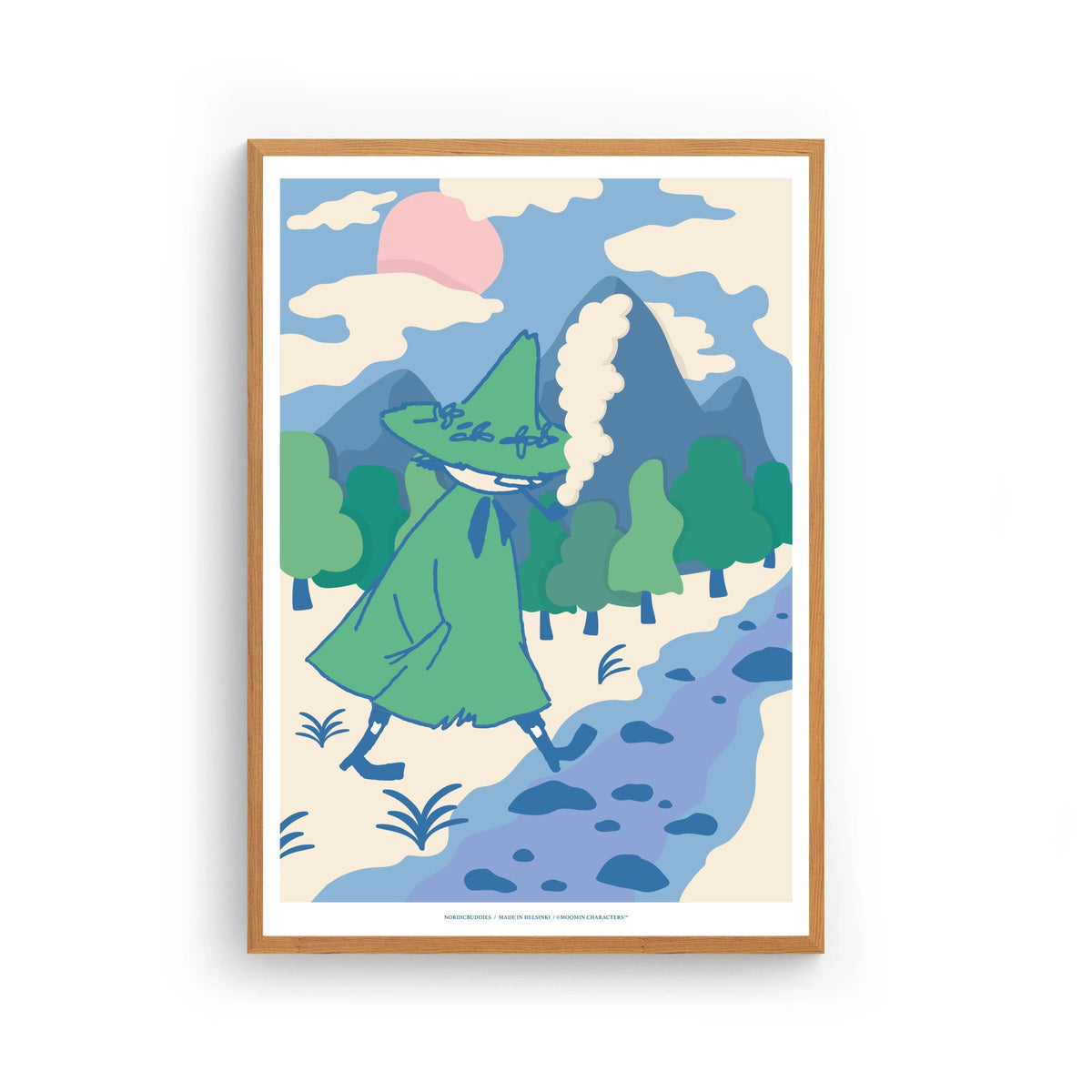Snufkin Poster, 30x40 cm