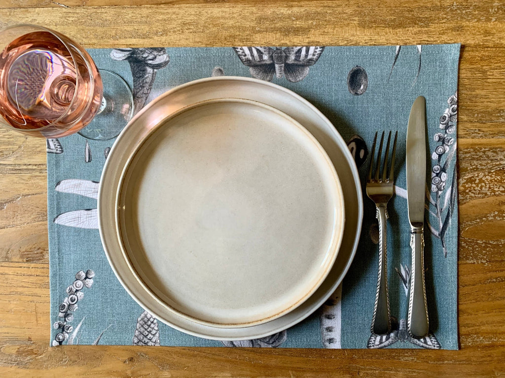 Table Placemat - Seeds Aqua