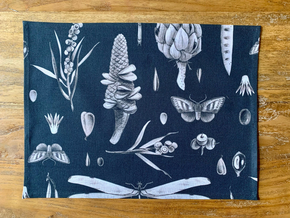 Table Placemat - Seeds Carbon
